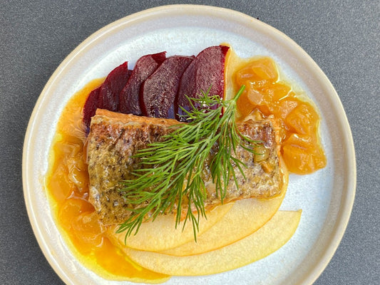 Filetti di Trota in Salsa Onion Relish