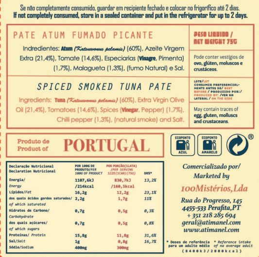Patê de Atum Fumado Picante